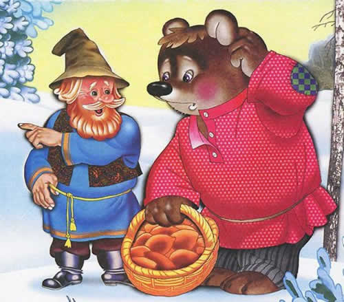 Сказка с картинками мельник и медведь по мотивам В. Степанова
