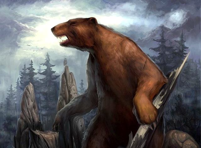Про железного медведя и Машу, медведь воет в лесу
